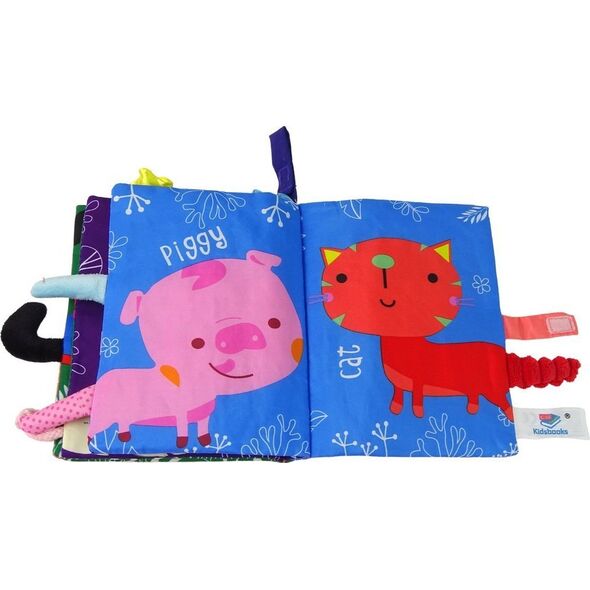 LeanToys Książeczka Miękka Zwierzęta na Farmie Kolorowa