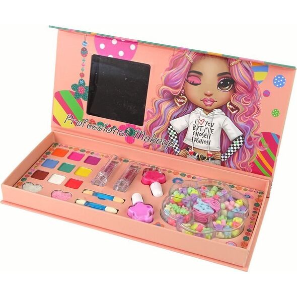 LeanToys Zestaw Do Robienia Makijażu Biżuterii DIY 2w1 100 El.