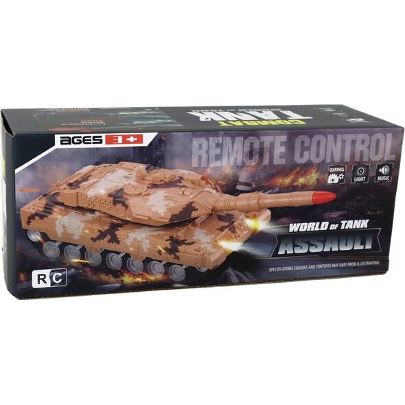 LeanToys Czołg RC Zdalnie Sterowany 27 MHz Źółty