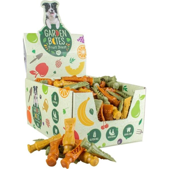 Duvo+ GARDEN BITES FRUITY TONYA TOOTHPASTE "S"   7.8cm    80szt      ( dispaly zawiera 80szt x 3 )