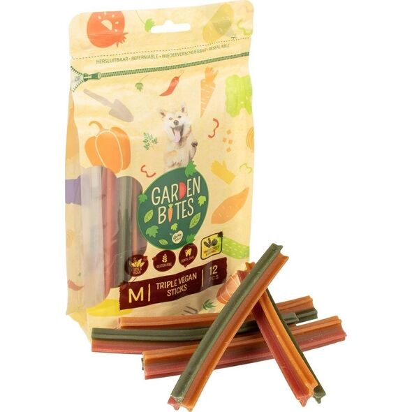 Duvo+ GARDEN BITES VEGAN TRIPLE STICKS "M"       15cm   12szt          3/36