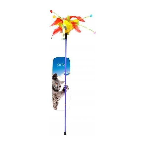 Duvo+ DUVO+ WĘDKA DLA KOTA Z PIÓRKAMI 62cm       1717032