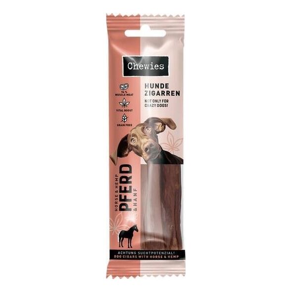 Chewies Chewies Hundezigarren Pferd & Hanf - konina & konopie 75g