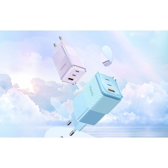 Ładowarka Mcdodo Ładowarka sieciowa GaN 67W Mcdodo CH-1502 2x USB-C, USB-A (fioletowa)