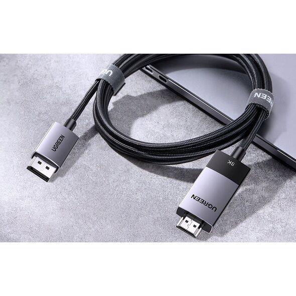 Kabel Ugreen Kabel DisplayPort do HDMI Ugreen DP115, 8k 60 Hz, 1m (czarny)