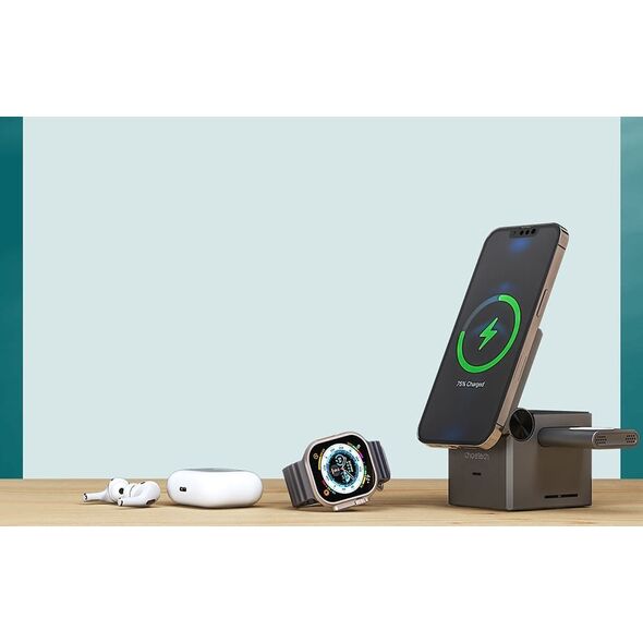 Choetech Ładowarka indukcyjna Choetech T632-F 3w1 15W (czarna)