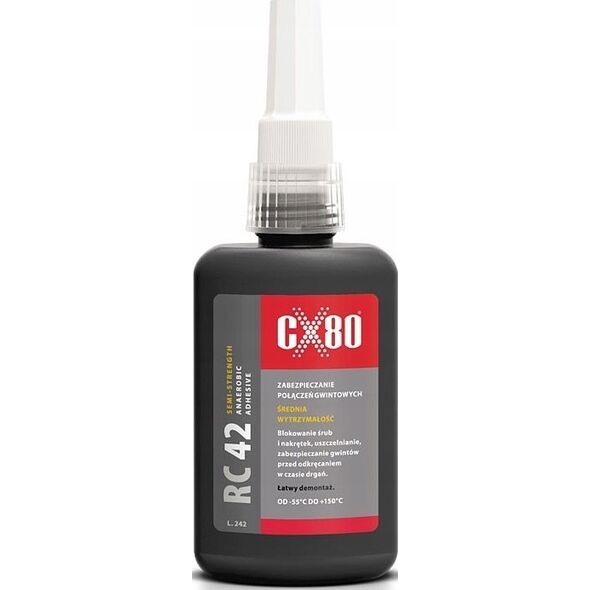 CX80 KLEJ ANAEROBOWY RC-42 DO GWINTÃW ÅRUB ÅREDNI 10ML