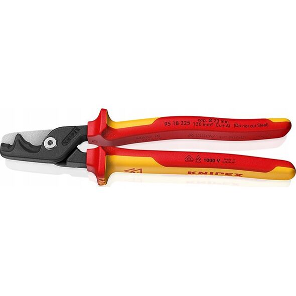 Knipex KNIPEX NOŻYCE DO CIĘCIA KABLI StepCut XL VDE 225mm
