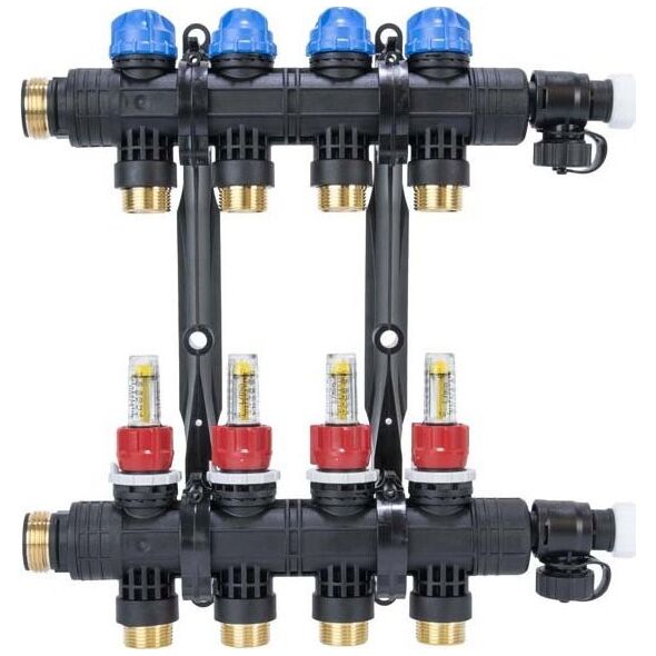 Afriso Rozdzielacz ProCalida EF1 K 4 obiegi grzewcze, G1", 0,2 - 1,6 l/min