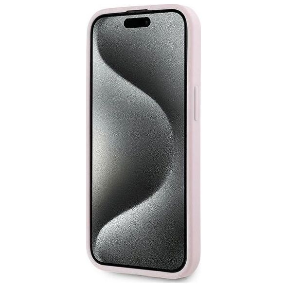 Karl Lagerfeld Karl Lagerfeld KLHCP15MPQDSMGP iPhone 15 Plus / 14 Plus 6.7" różowy/pink hardcase Diagonal Quilted Script