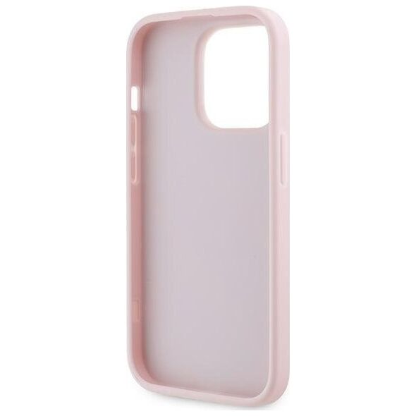 Karl Lagerfeld Karl Lagerfeld KLHCP14LPQDSMGP iPhone 14 Pro 6.1" różowy/pink hardcase Diagonal Quilted Script