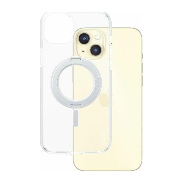 PanzerGlass CARE by PanzerGlass Kickstand Case iPhone 15 Plus 6,7" MagSafe srebrny/silver 1416