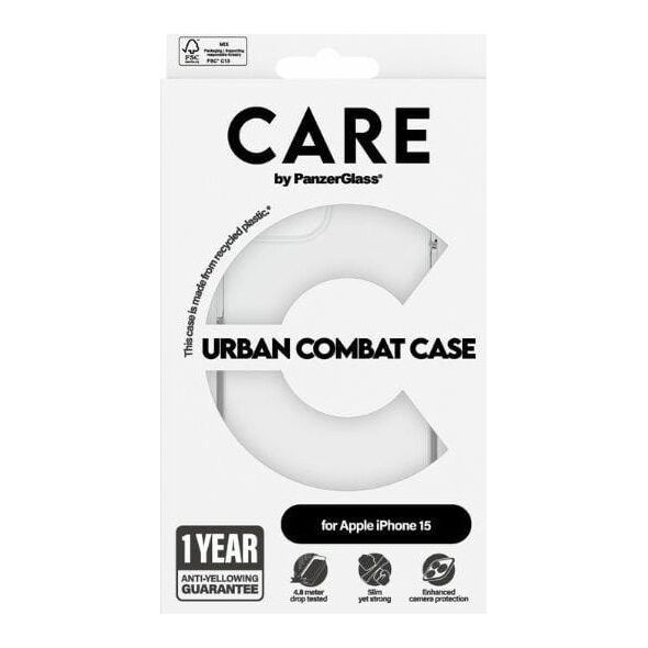 PanzerGlass CARE by PanzerGlass Urban Combat Case iPhone 15 6,1"  przezroczysty/transparent 1421