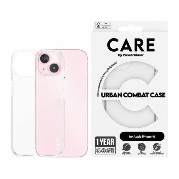 PanzerGlass CARE by PanzerGlass Urban Combat Case iPhone 15 6,1"  przezroczysty/transparent 1421