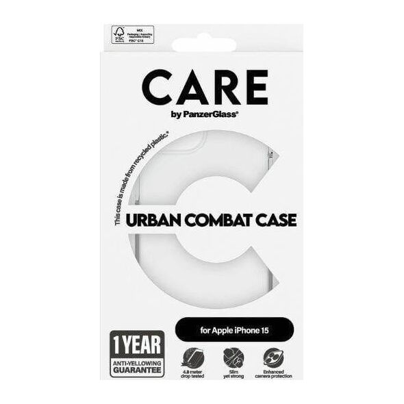 PanzerGlass CARE by PanzerGlass Urban Combat Case iPhone 15 6,1"  przezroczysty/transparent 1421