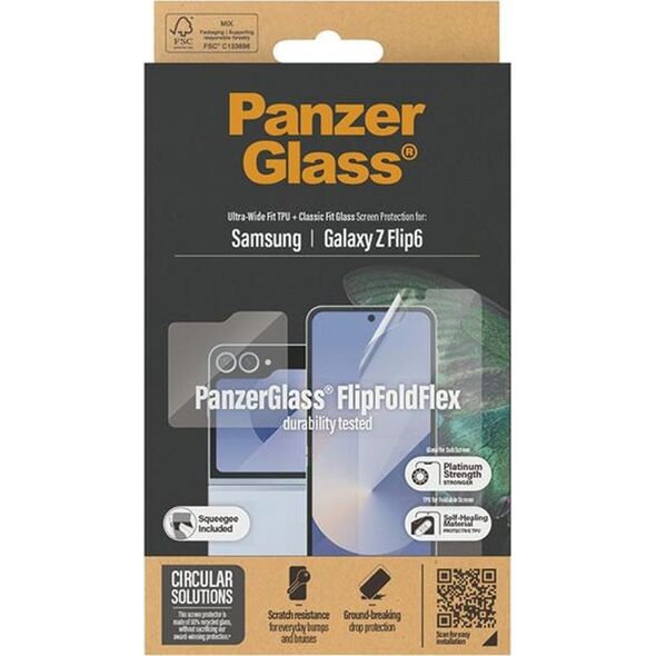 PanzerGlass PanzerGlass Bundle 2in1 Sam Z Flip6 F741 Screen Protector Ultra Wide-Fit + TPU Classic Fit 7370