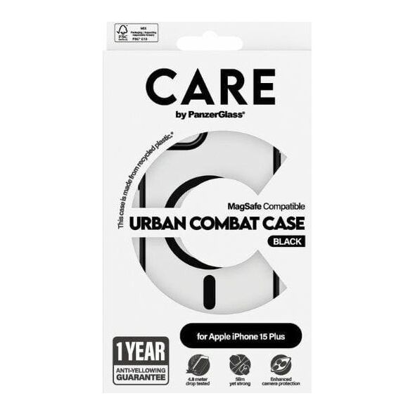 PanzerGlass CARE by PanzerGlass Urban Combat Case iPhone 15 Plus 6,7" MagSafe czarny/black 1427