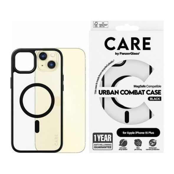 PanzerGlass CARE by PanzerGlass Urban Combat Case iPhone 15 Plus 6,7" MagSafe czarny/black 1427