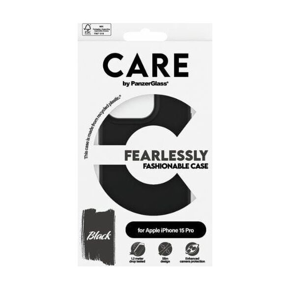 PanzerGlass CARE by PanzerGlass Fearlessly Fashionable Case iPhone 15 Pro 6,1" czarny/black 1430