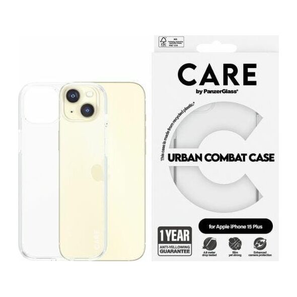 PanzerGlass CARE by PanzerGlass Urban Combat Case iPhone 15 Plus 6,7"  przezroczysty/transparent 1423