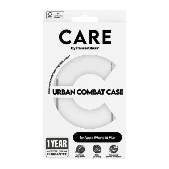 PanzerGlass CARE by PanzerGlass Urban Combat Case iPhone 15 Plus 6,7"  przezroczysty/transparent 1423