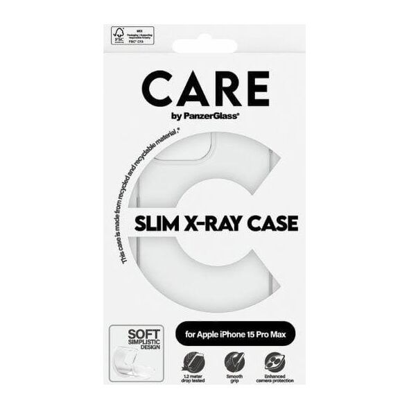 PanzerGlass CARE by PanzerGlass Slim X-Ray Case iPhone 15 Pro Max 6,7" przezroczysty/transparent 1436