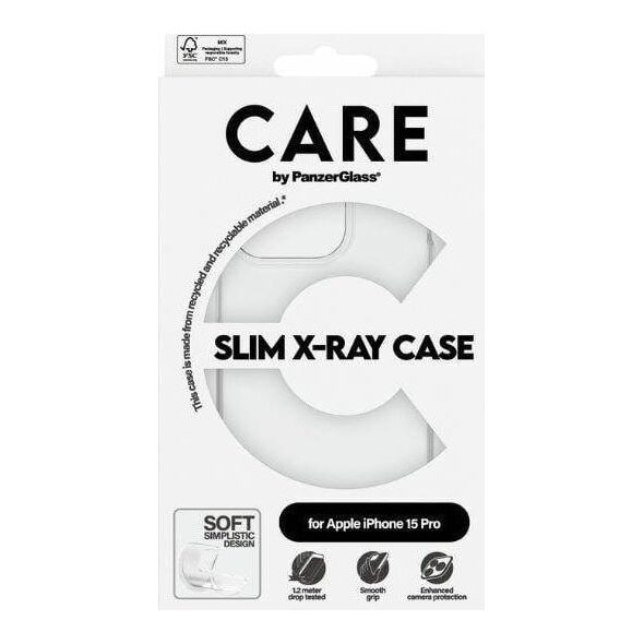 PanzerGlass CARE by PanzerGlass Slim X-Ray Case iPhone 15 Pro 6,1" przezroczysty/transparent 1434