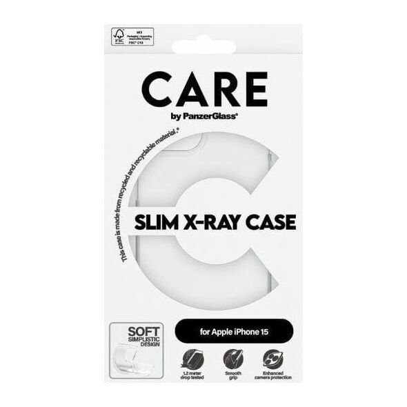 PanzerGlass CARE by PanzerGlass Slim X-Ray Case iPhone 15  6,1" przezroczysty/transparent 1433