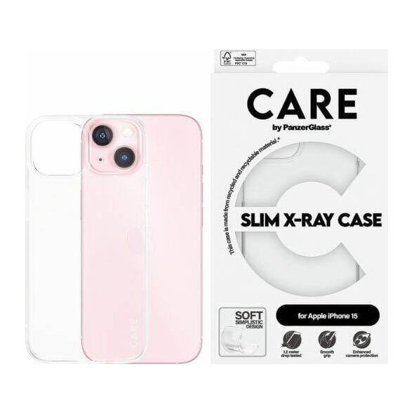 PanzerGlass CARE by PanzerGlass Slim X-Ray Case iPhone 15  6,1" przezroczysty/transparent 1433