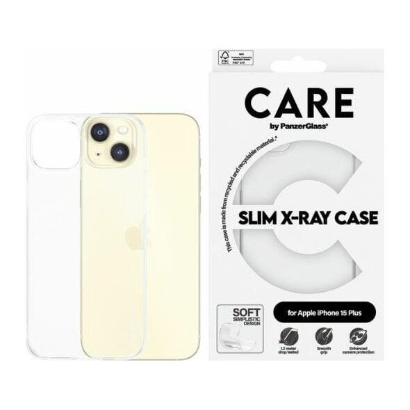 PanzerGlass CARE by PanzerGlass Slim X-Ray Case iPhone 15 Plus 6,7" przezroczysty/transparent 1435