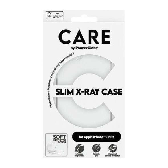PanzerGlass CARE by PanzerGlass Slim X-Ray Case iPhone 15 Plus 6,7" przezroczysty/transparent 1435