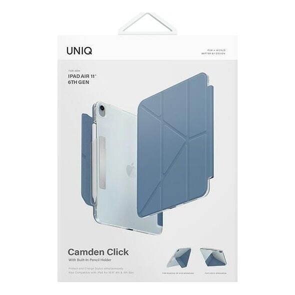 Etui na tablet Uniq UNIQ etui Camden Click iPad Air 11" (2024) niebieski/stone blue