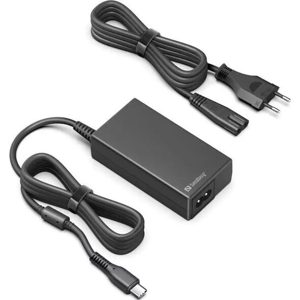 Zasilacz do laptopa Sandberg USB-C AC Charger PD65W EU+UK