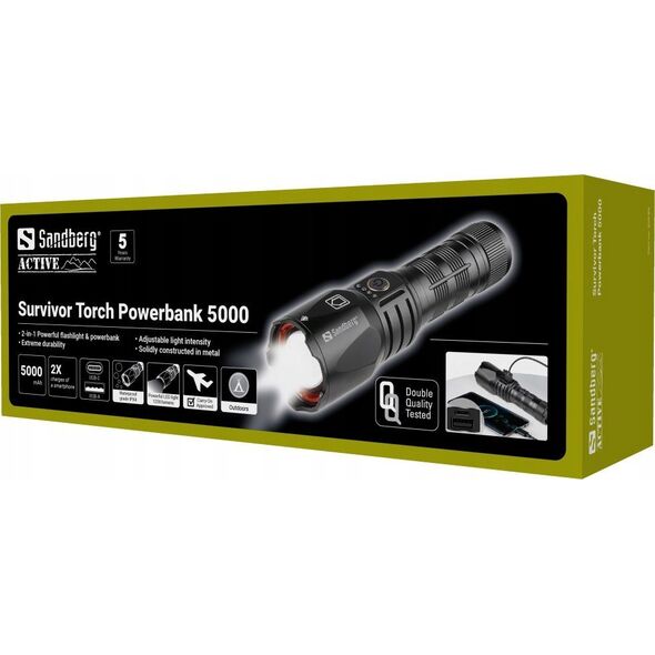 Powerbank Sandberg Survivor Torch Powerbank 5000