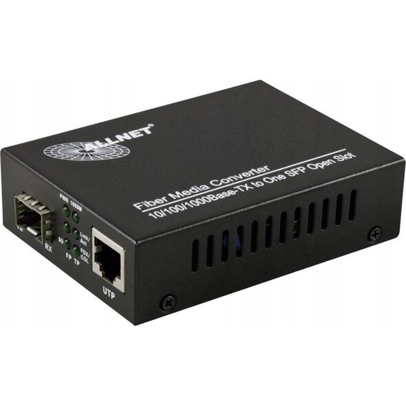 Konwerter światłowodowy Allnet Z ALLNET Medienkonverter 10/100/1000BASE-T auf 1000BASE-SX/-LX Single/-Multimode SFP Mini-GBIC Anschluss ALL-MC104G-SFP1