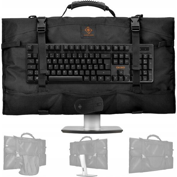 Deltaco Deltaco Monitortasche m. Griff für 24'' - 27'' schwarz