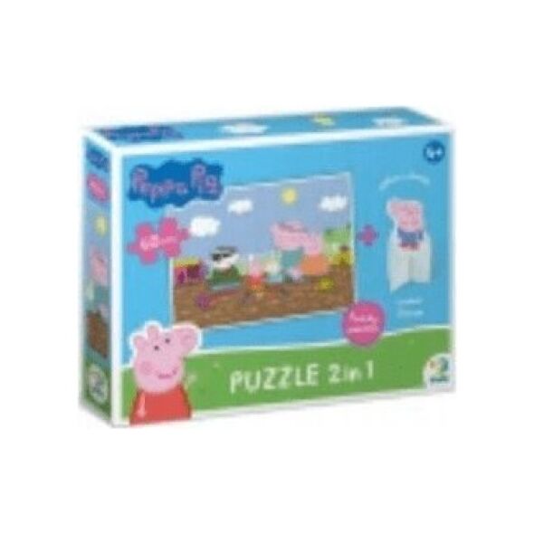 Dodo *****Puzzle 60el Peppa Pig z figurk.DOB5765 05765