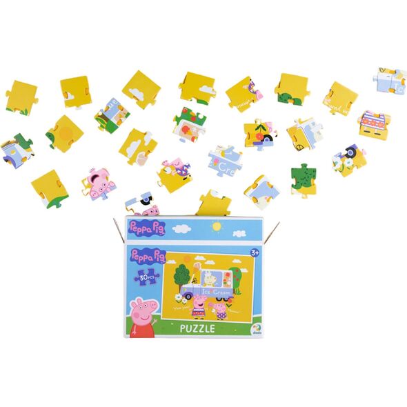 Dodo PUZZLE ŚWINKA PEPPA 30 ELEMENTÓW UROCZA PRZYGODA DLA MALUCHÓW UKŁADANKA