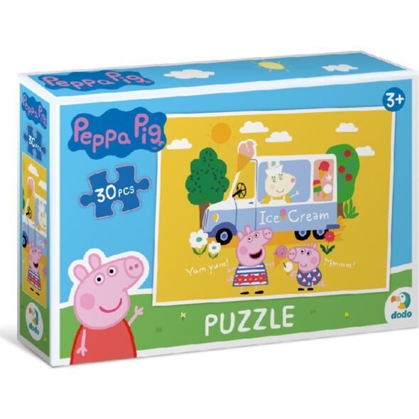 Dodo PUZZLE ŚWINKA PEPPA 30 ELEMENTÓW UROCZA PRZYGODA DLA MALUCHÓW UKŁADANKA