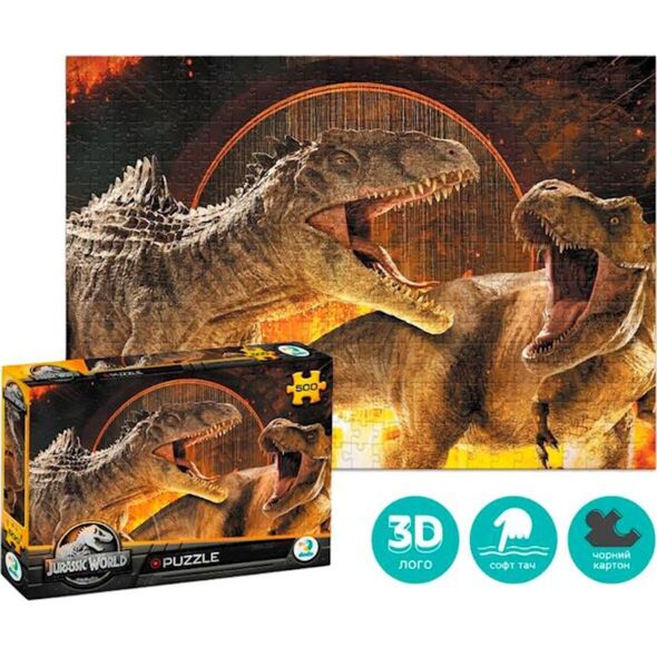Dodo PUZZLE PARK JURAJSKI 500 ELEMENTÓW UKŁADANKA JURASSIC WORLD MEGA ZESTAW