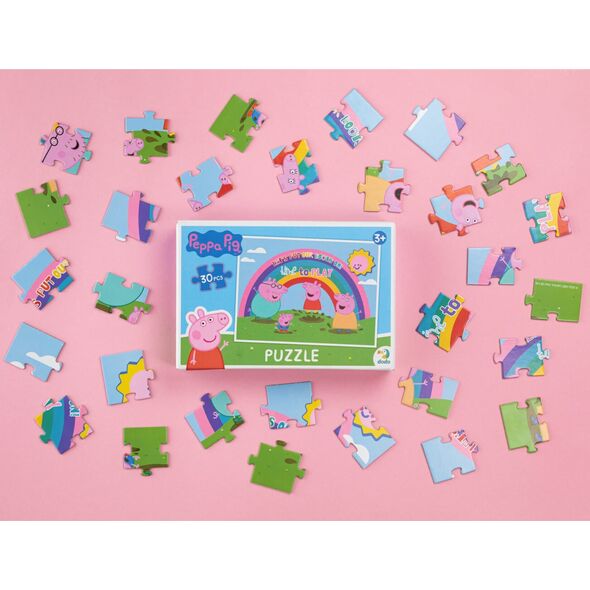 Dodo PUZZLE 30 ELEMENTÓW ŚWINKA PEPPA UROCZA UKŁADANKA DLA MALUCHÓW PEPPA PIG