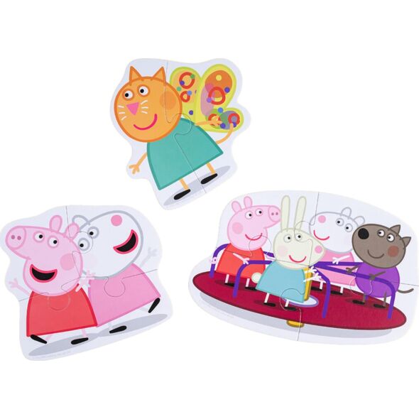 Dodo PUZZLE 3w1 "ŚWINKA PEPPA" PEPPA PIG 3 UKŁADANKI W JEDNYM OPAKOWANIU