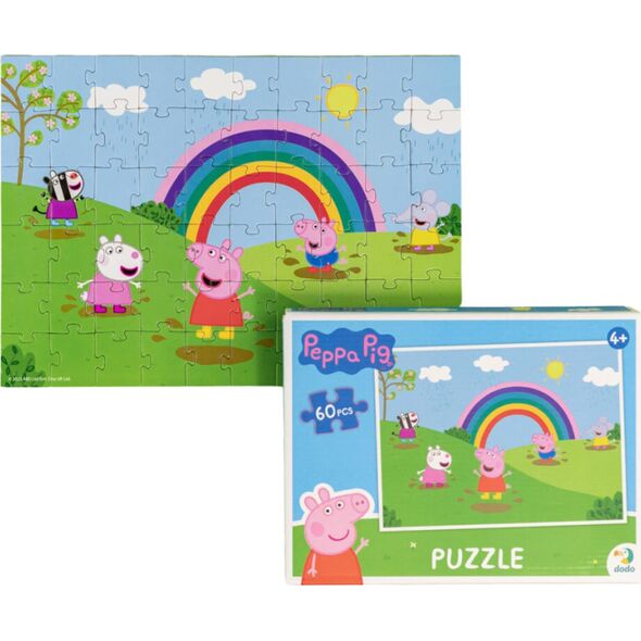 Dodo PUZZLE ŚWINKA PEPPA 60 ELEMENTÓW PEPPA PIG UKŁADANKA DLA NAJMŁODSZYCH