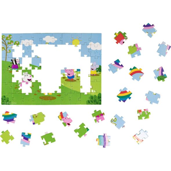 Dodo PUZZLE ŚWINKA PEPPA 60 ELEMENTÓW PEPPA PIG UKŁADANKA DLA NAJMŁODSZYCH