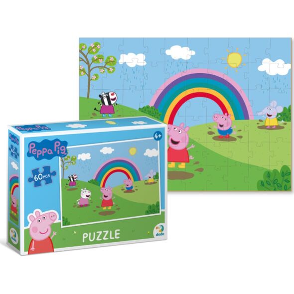Dodo PUZZLE ŚWINKA PEPPA 60 ELEMENTÓW PEPPA PIG UKŁADANKA DLA NAJMŁODSZYCH