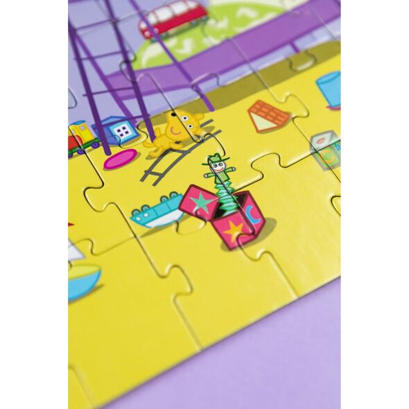 Dodo PUZZLE "ŚWINKA PEPPA" ZABAWA 60 ELEMENTÓW KOLOROWA UKŁADANKA DLA DZIECI