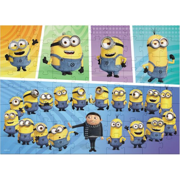 Dodo PUZZLE MINIONS MINIONKI 80 ELEMENTÓW KOLOROWA I WESOŁA UKŁADANKA DLA DZIECI