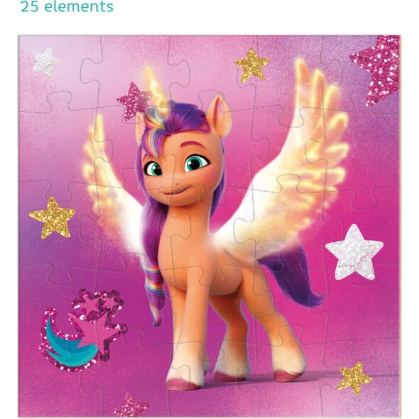 Dodo PUZZLE 3w1 "MY LITTLE PONY" 3 UKŁADANKI W JEDNYM KOLOROWE UKŁADANKI