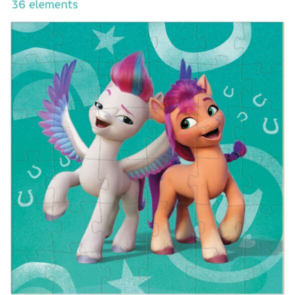 Dodo PUZZLE 3w1 "MY LITTLE PONY" 3 UKŁADANKI W JEDNYM KOLOROWE UKŁADANKI