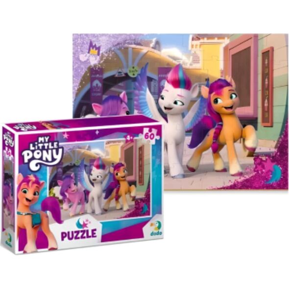 Dodo PUZZLE "MY LITTLE PONY" UKŁADANKA 60 ELEMENTÓW UROCZE KUCYKI DLA DZIECI
